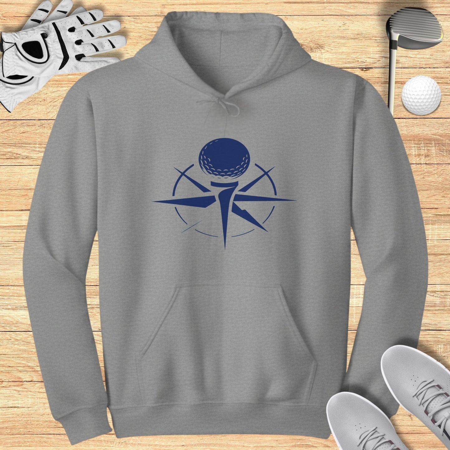 Golf Themed Hoodie With Unique Graphic Print