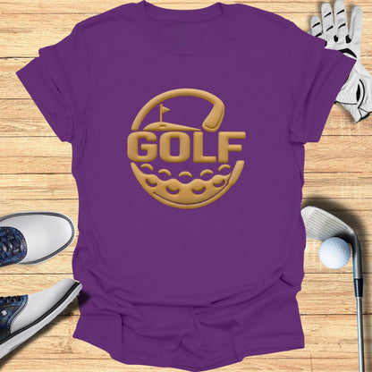 Stylish Purple Golf Graphic Tee for Golf Enthusiasts