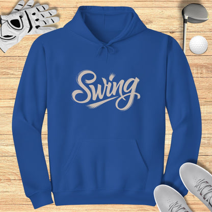 Swing Graphic Hoodie Perfect for Golf Enthusiasts