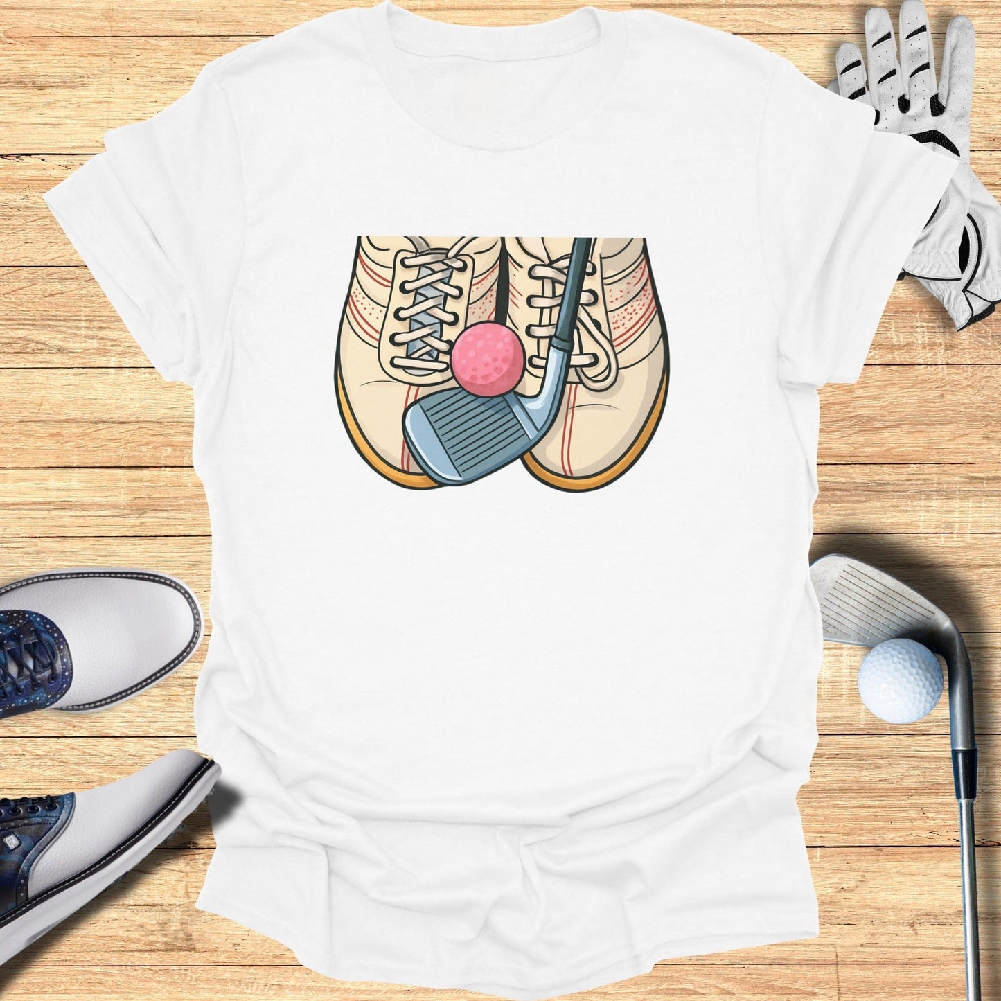 Unique Golf Theme Graphic Tee Shirt Product