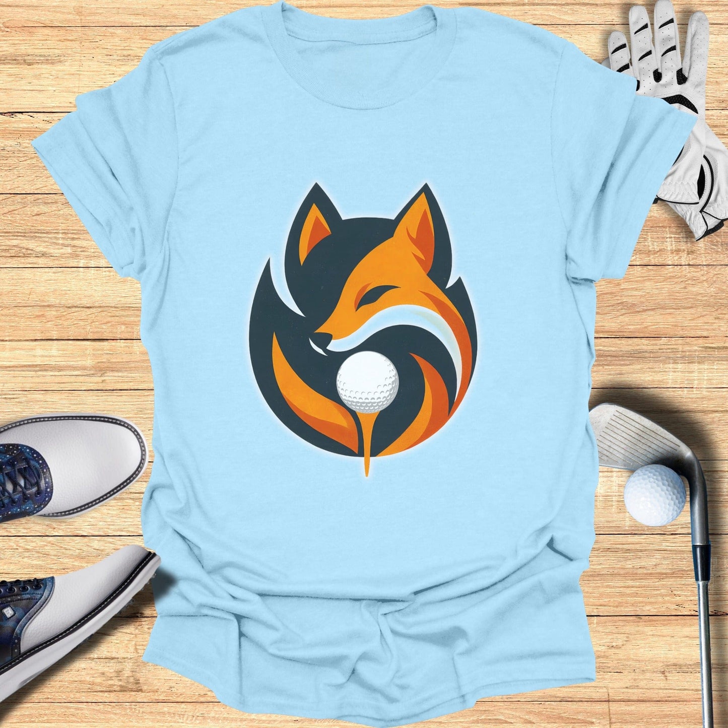 Playful Fox with Golf Ball Graphic Tee Product