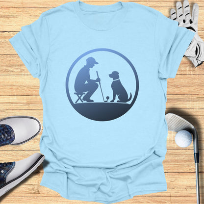 Fun Golf and Dog Lover Graphic Tee Shirt