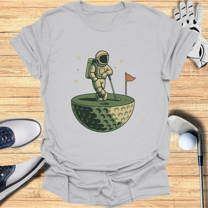 Astronaut Golfing on Moon Graphic T-Shirt Product