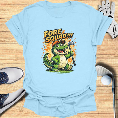 Fore Squad Alligator Golfer Graphic Tee