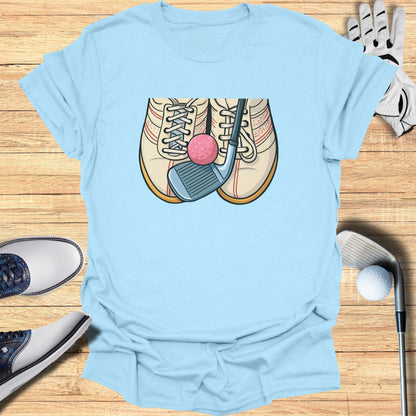 Funny Golf Shoes and Club Graphic Tee product