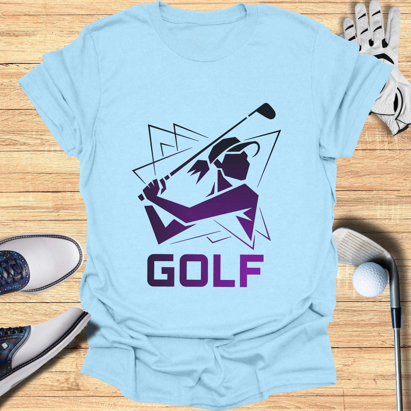 Women Golf Player Graphic Design T-shirt