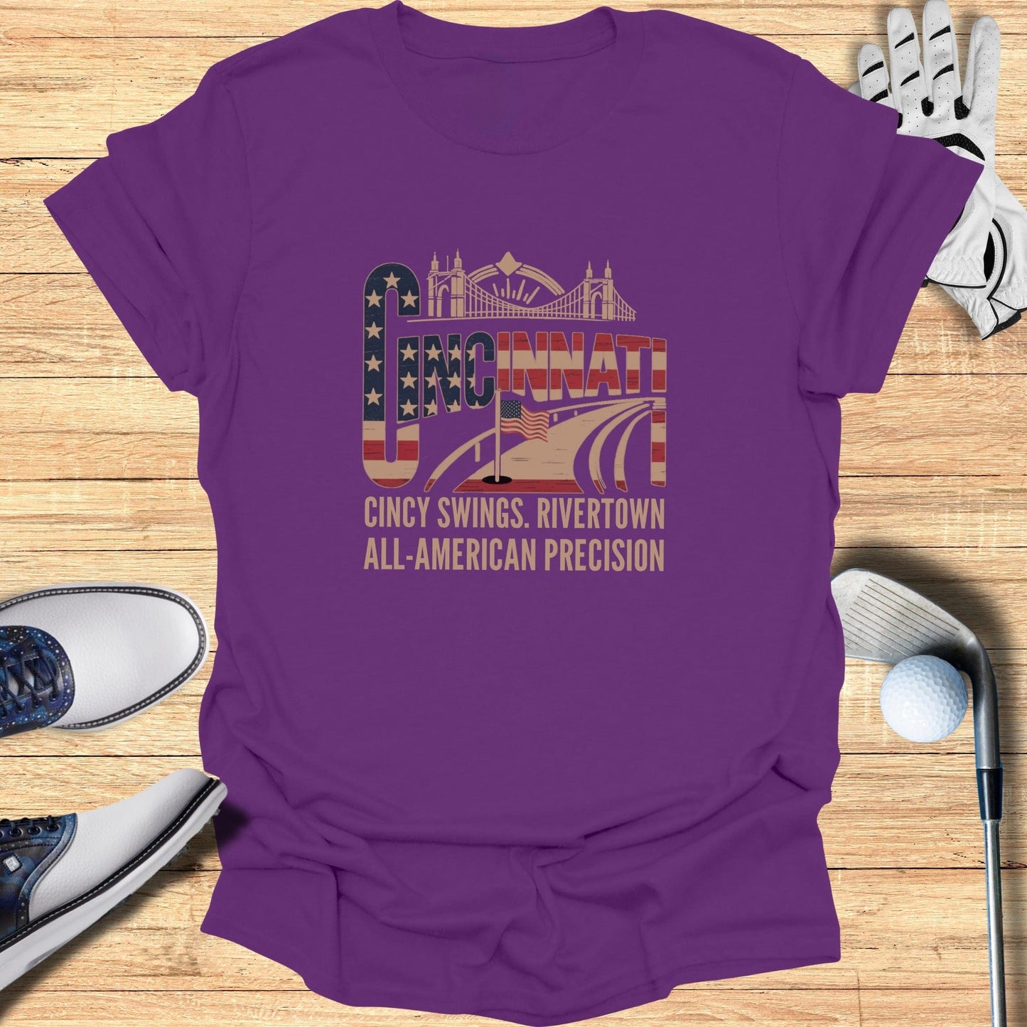 Cincinnati Golf T-Shirt - Funny Golf Tee by Swing Epic