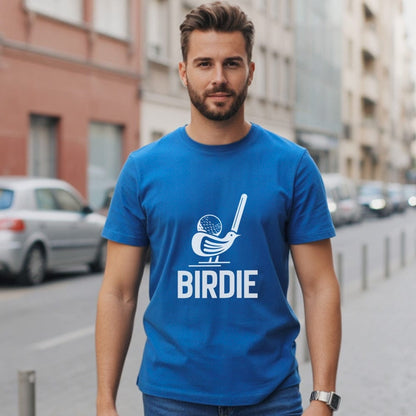 Stylish Blue Birdie Graphic T-Shirt for Casual Look