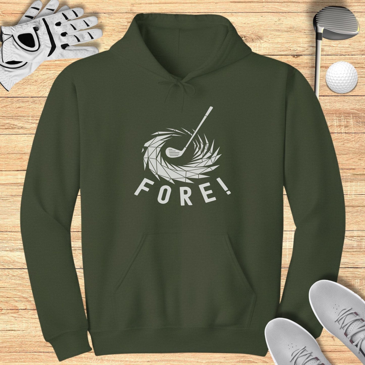 FORE! Golf Themed Hoodie Sportswear Apparel