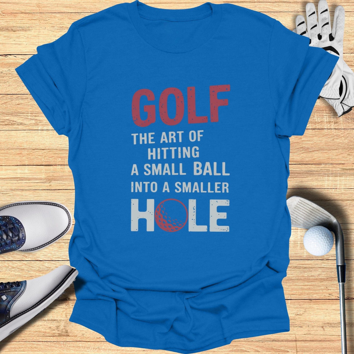Golf The Art Of Hiting T-Shirt - Funny Golf Tee by Swing Epic