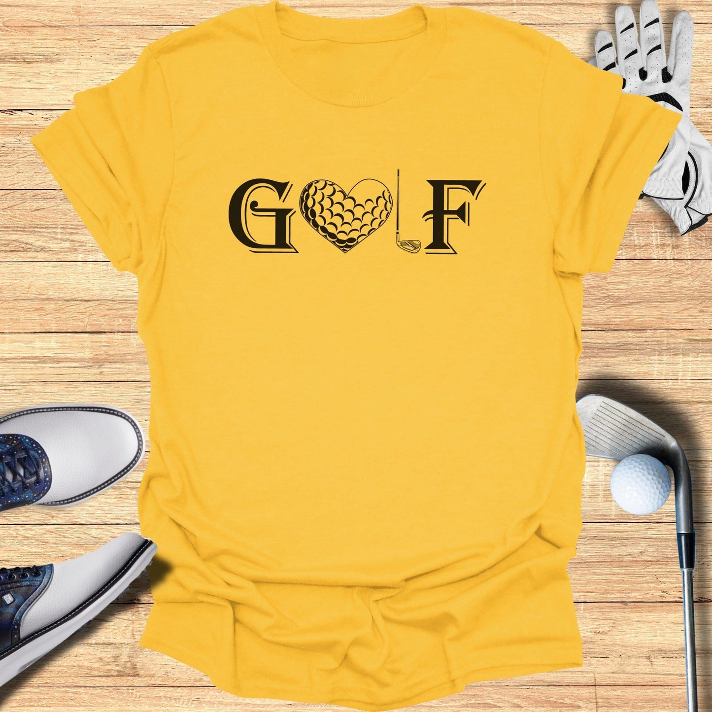 Golf Lover's Heartbeat Unisex T-Shirt