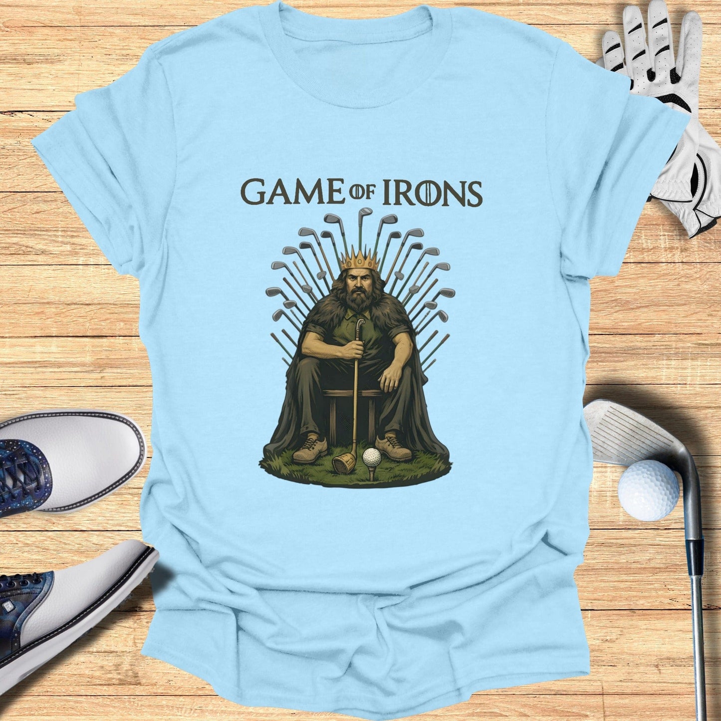 Game of Irons King Funny Golf Graphic Shirt for Fans