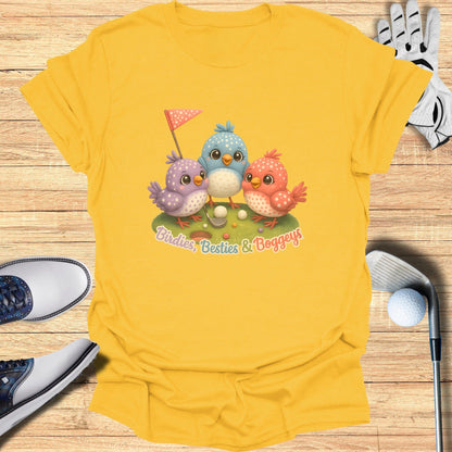 Birdies Besties and Bogeys Cute Golf Tee Shirt