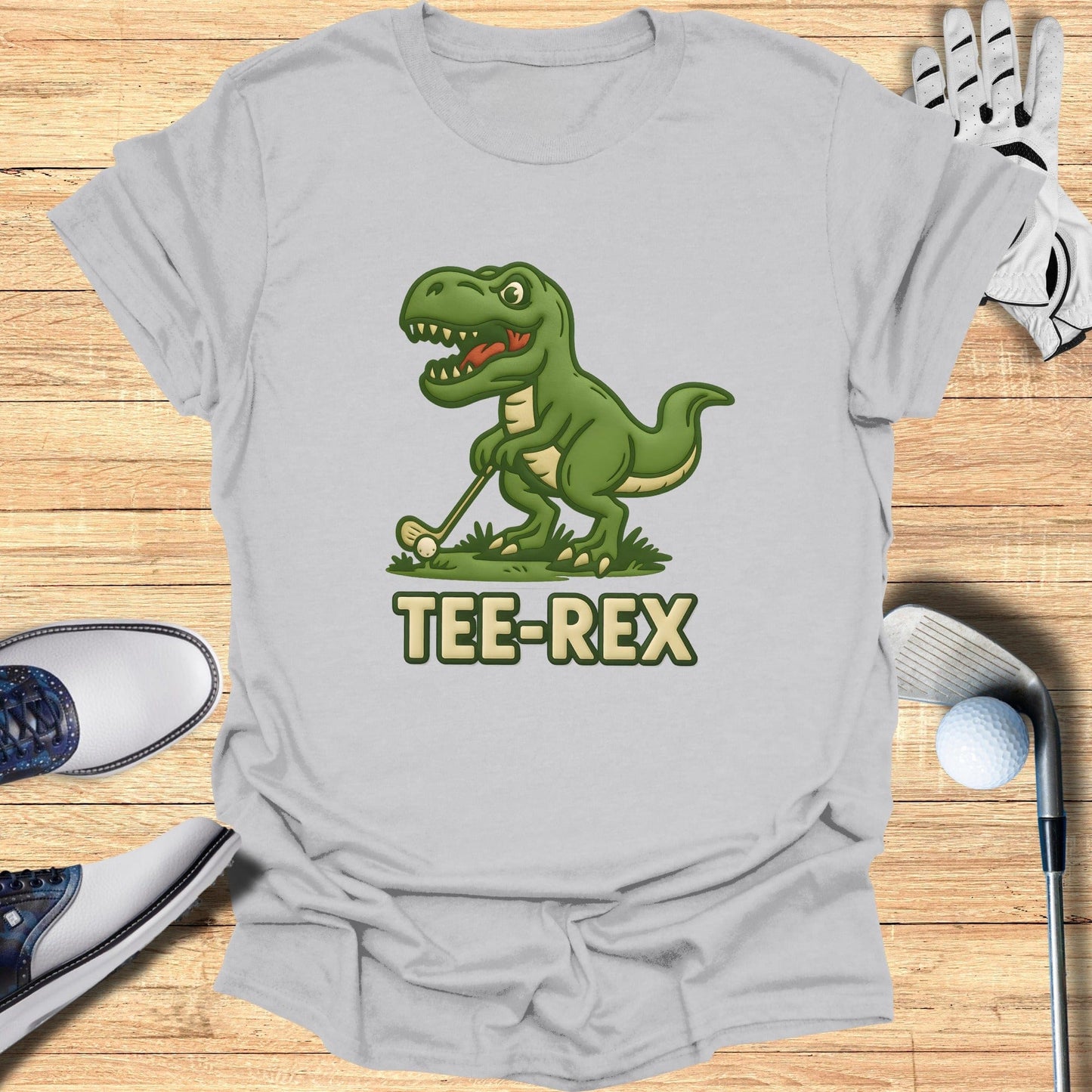 Funny Golfing T-Rex Dinosaur Tee-Rex T-shirt