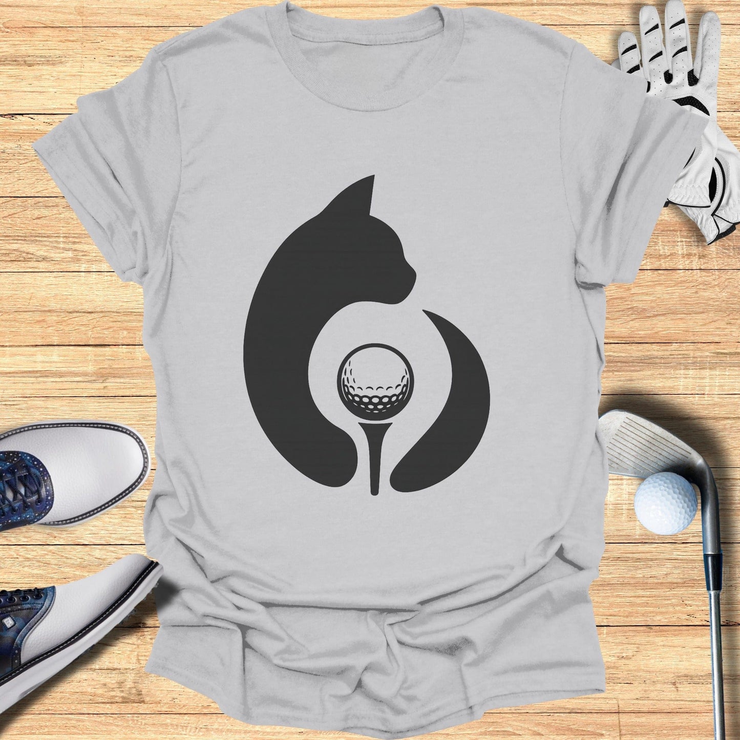 Golf and Cat Symbol Design T-Shirt product