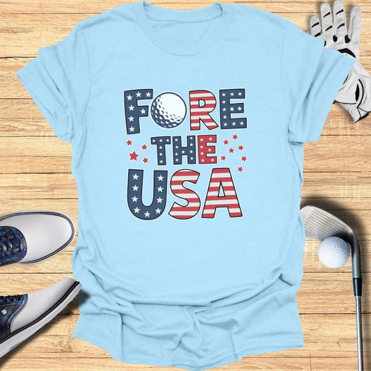 Fore The USA T-Shirt - Funny Golf Tee by Swing Epic