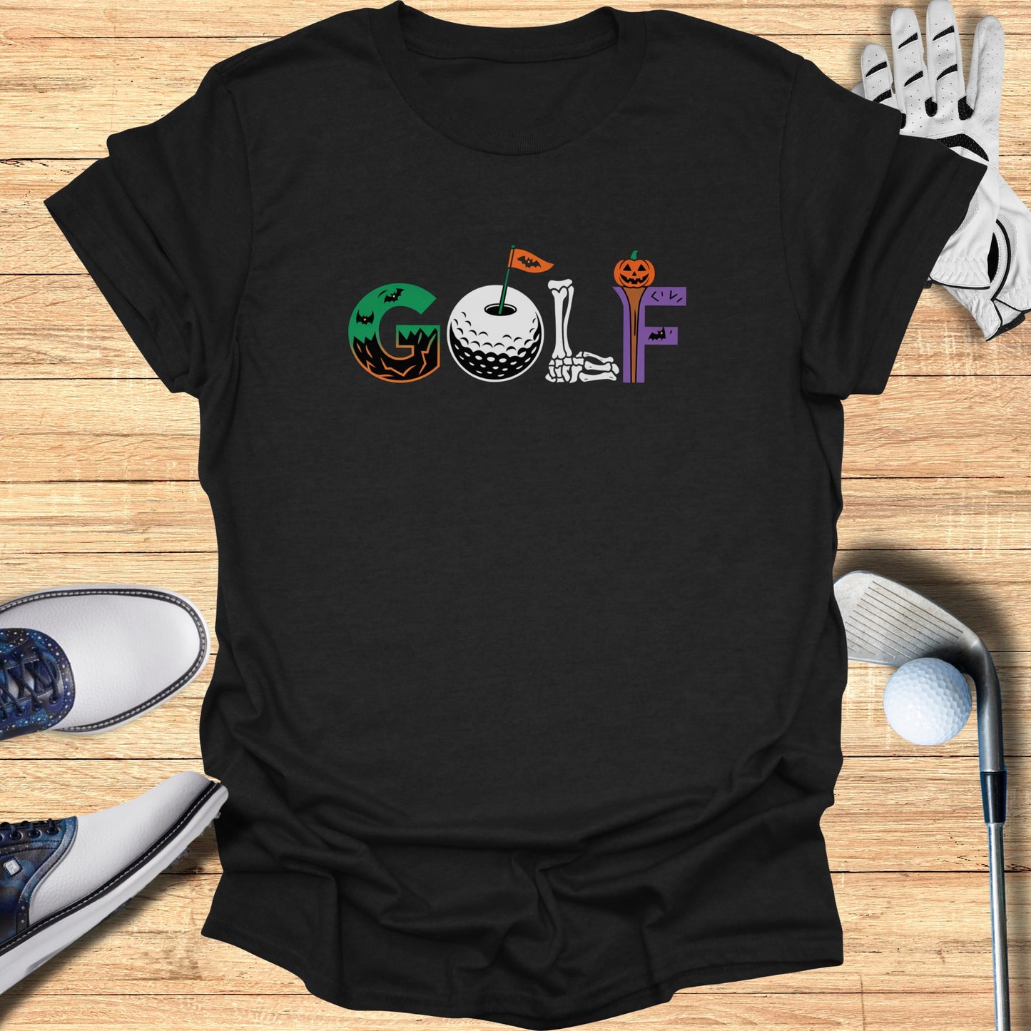 Halloween Themed Golf T-Shirt for Fun Sporty Product