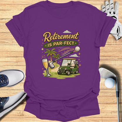 Retirement Is Par-fect Golf Themed T-Shirt Design