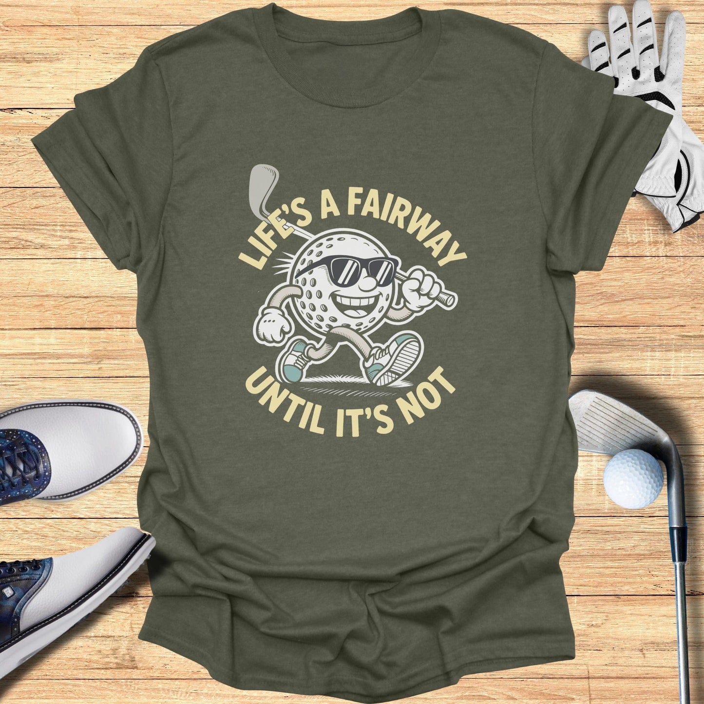 Life’s a Fairway T-Shirt - Funny Golf Tee by Swing Epic