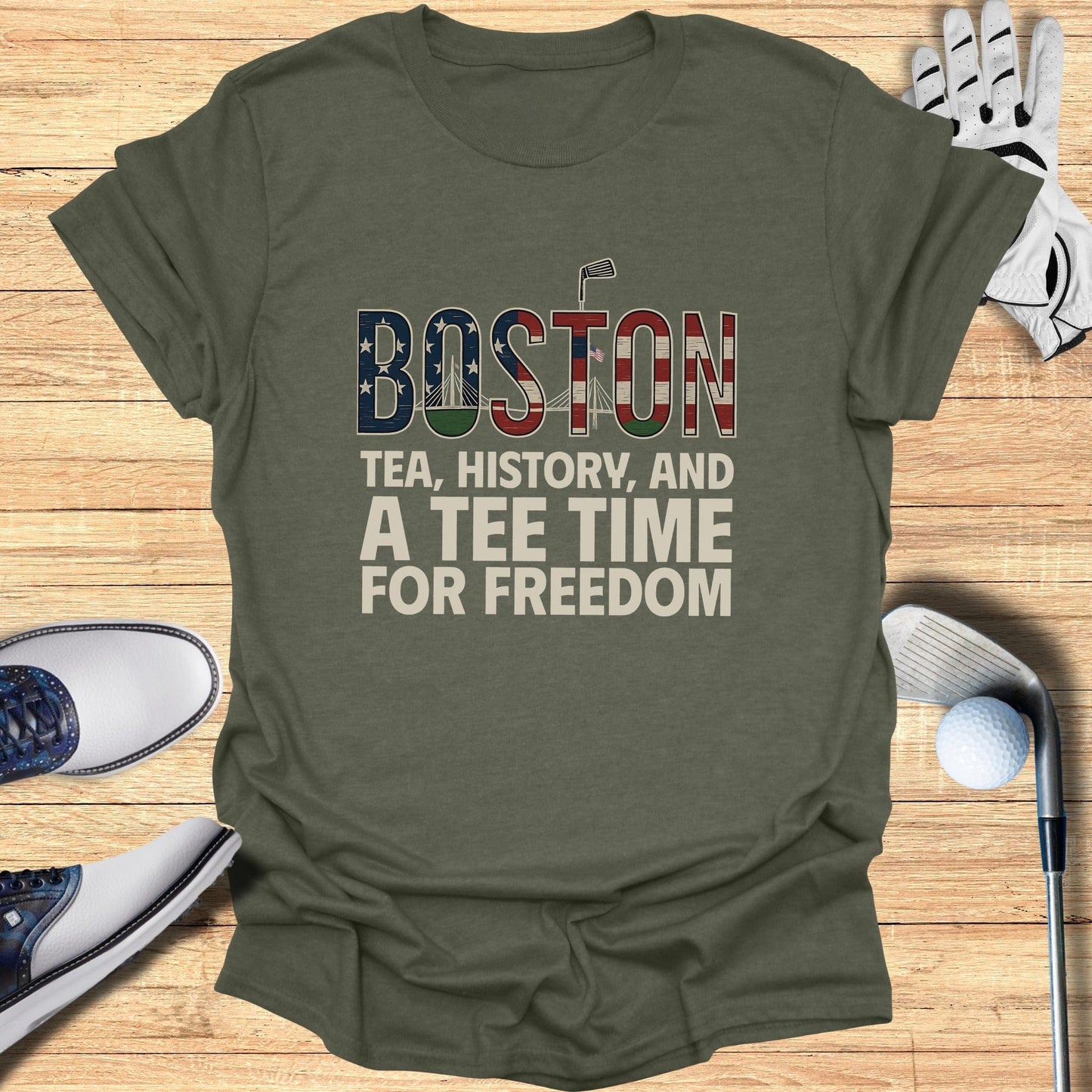 Boston Golf T-Shirt - Funny Golf Tee by Swing Epic