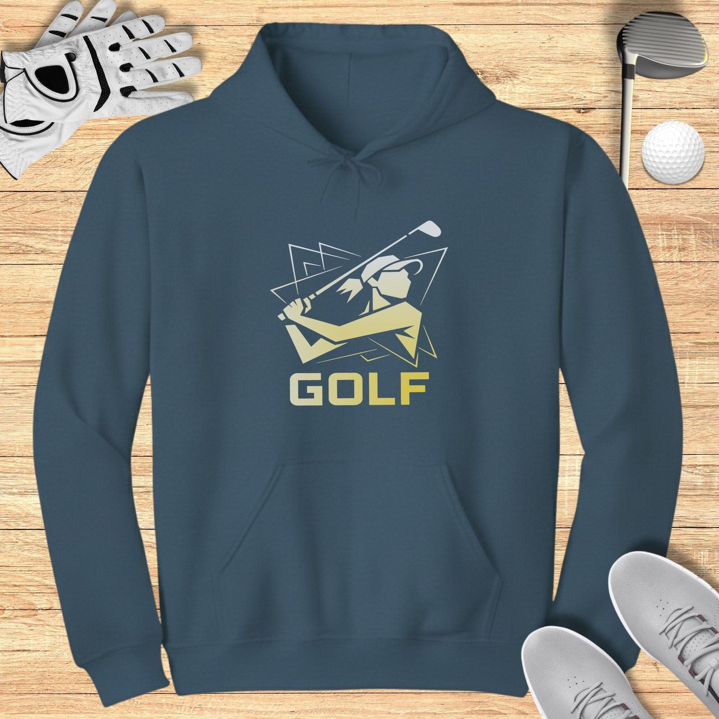 Stylish Golf Swing Design Hoodie For Enthusiasts