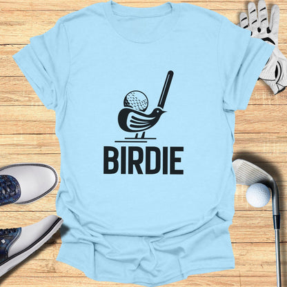 Stylish Birdie Graphic Golf Tee Shirt for Golfers