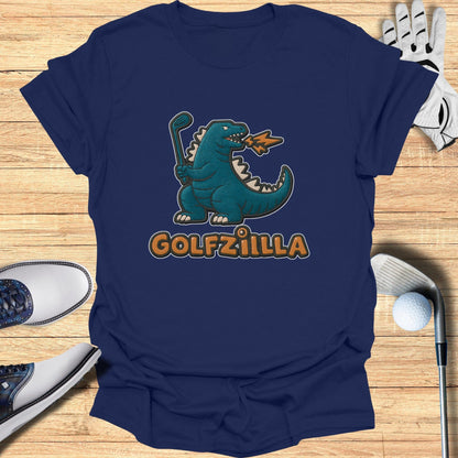 Golfzilla Navy Blue Graphic T-Shirt for Men