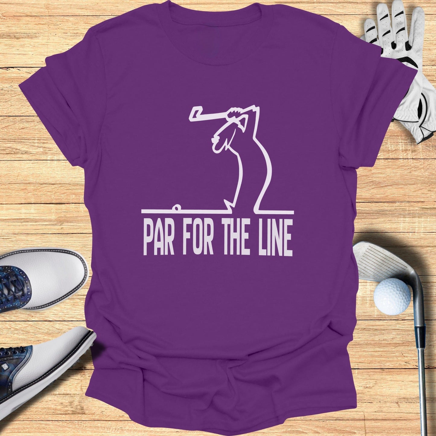 Par For The Line Golf Graphic Tee Shirt Product