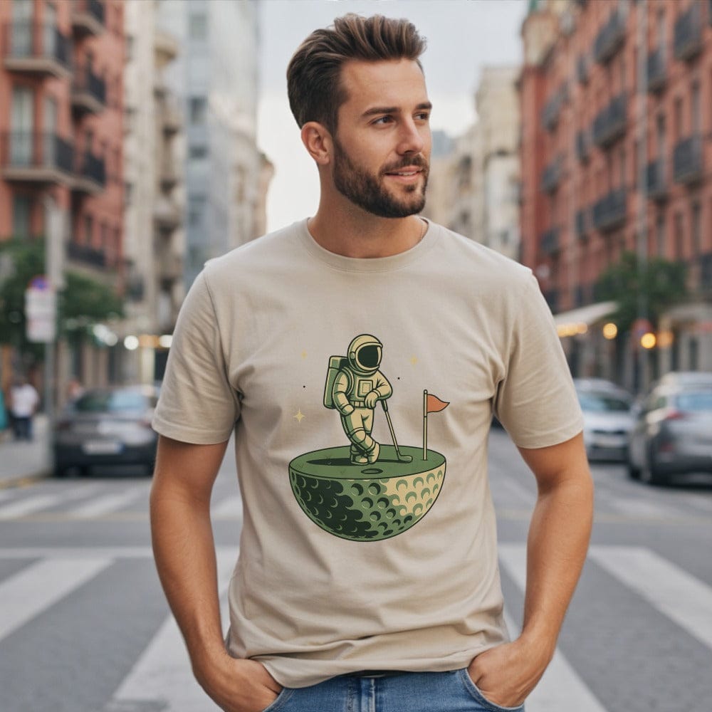 Astronaut Standing on Moon Graphic T-shirt