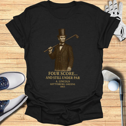 Four Score T-Shirt - Funny Golf Tee by Swing Epic
