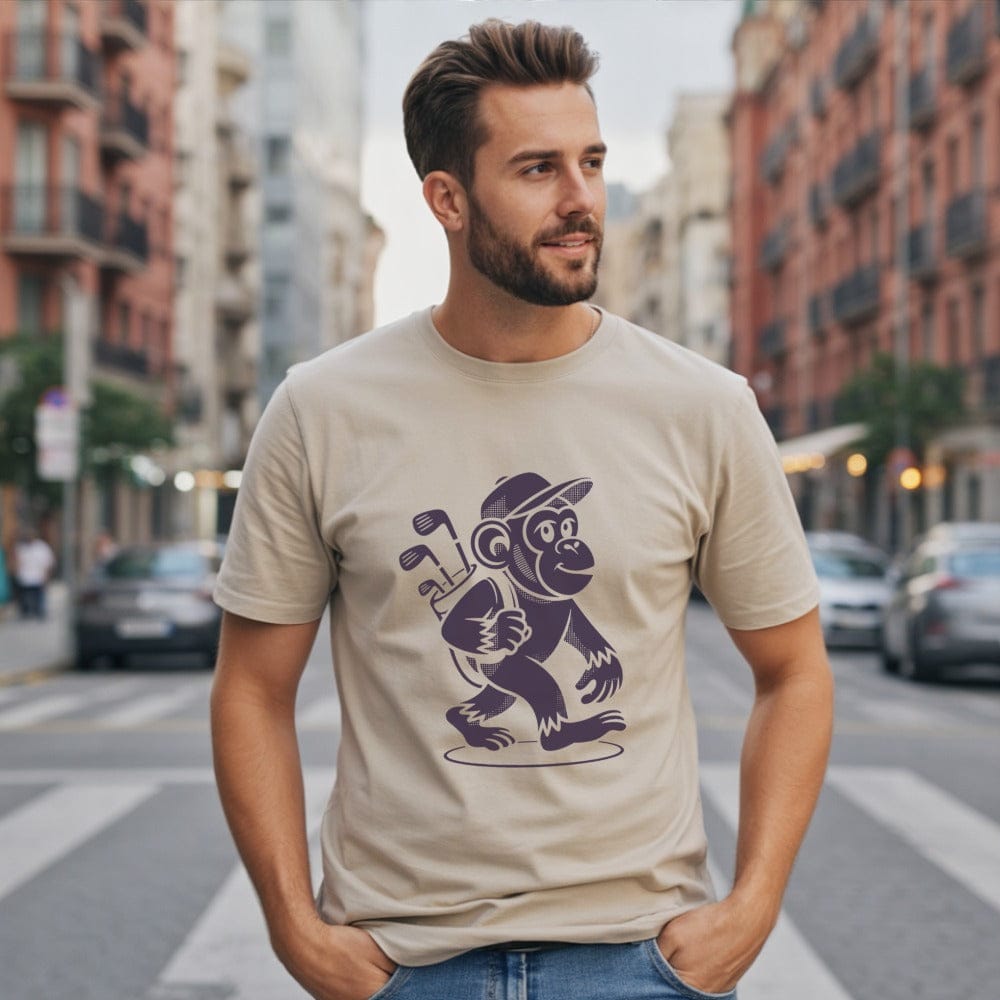 Trendy Graphic Monkey Design T-Shirt for Casual Wear
