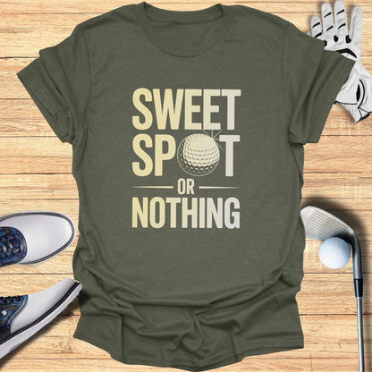 Sweet Spot Or Nothing T-Shirt - Funny Golf Tee by Swing Epic