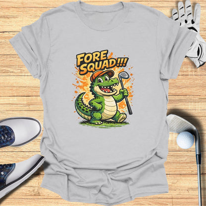 Fore Squad Alligator with Golf Club T-Shirt
