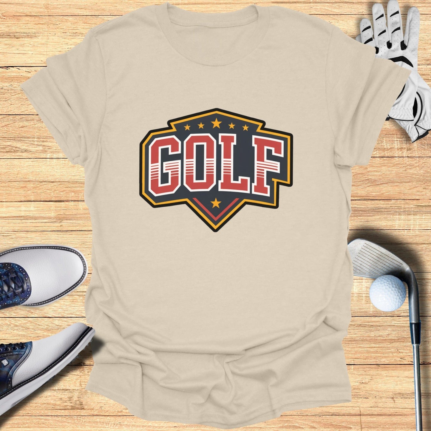 Classic Golf Shield Design Stylish T-shirt Product