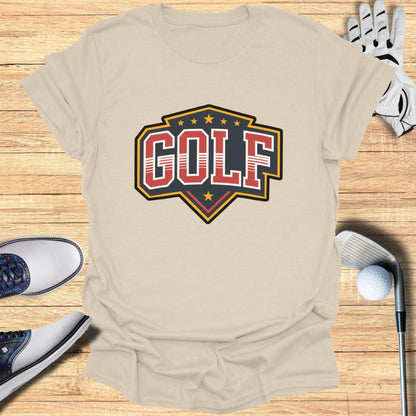 Classic Golf Shield Design Stylish T-shirt Product
