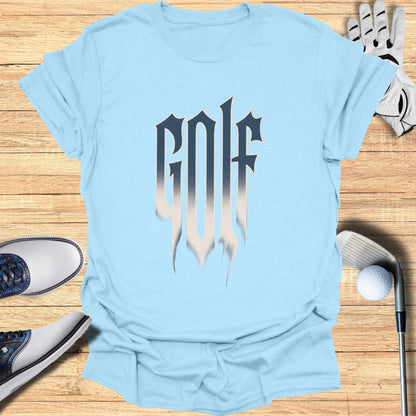Golf Graphic Light Blue T-Shirt for Enthusiasts