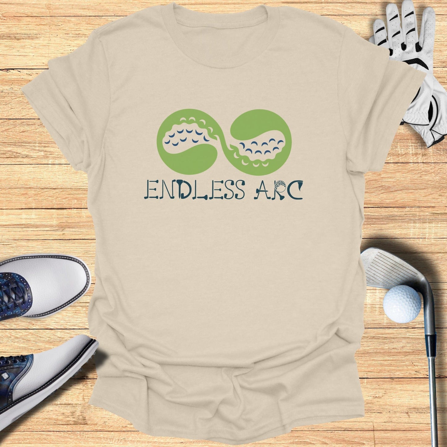 Endless Arc Graphic Golf Shirt for Adults