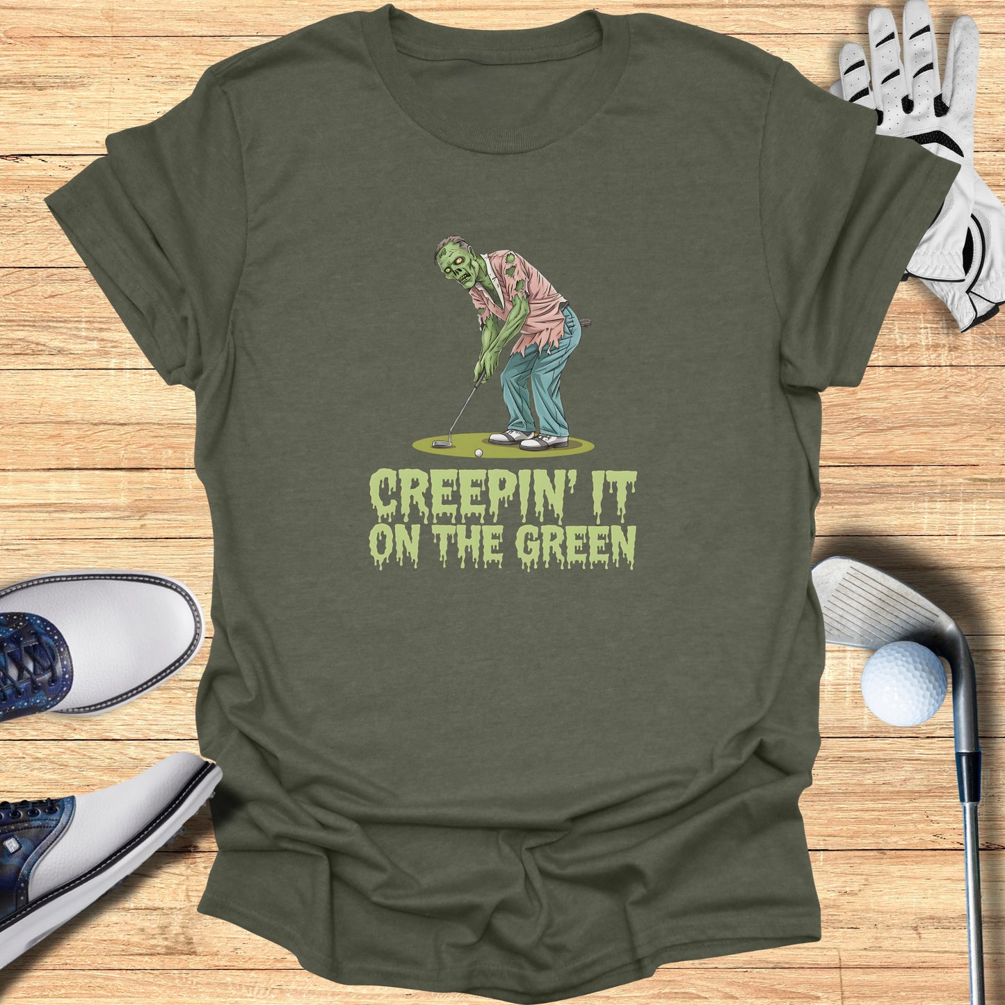 Creepin' It On The Green Golfing Graphic Tee product