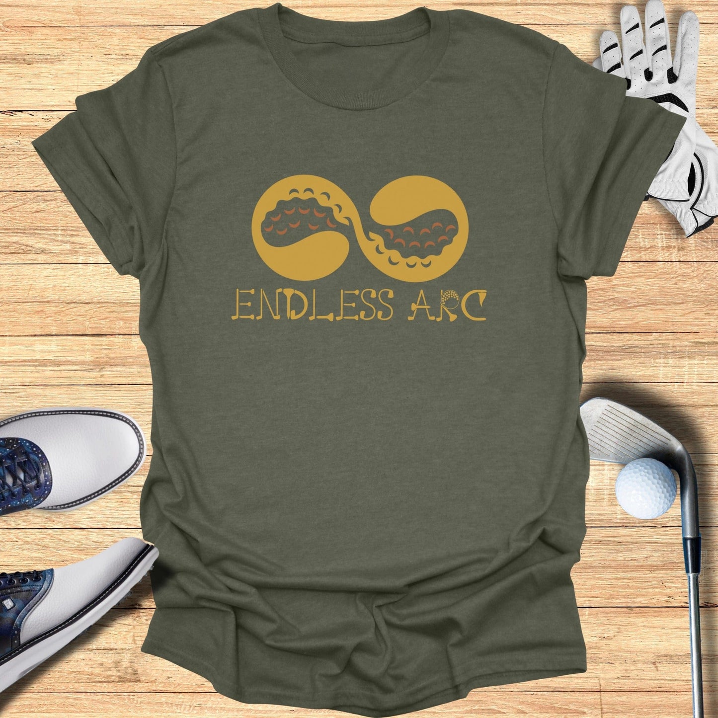 Unique Endless Arc Graphic Tee Perfect for Casual Wear