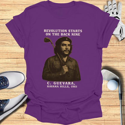 Revolution Starts On The Back Nine T-Shirt - Funny Golf Tee by Swing Epic