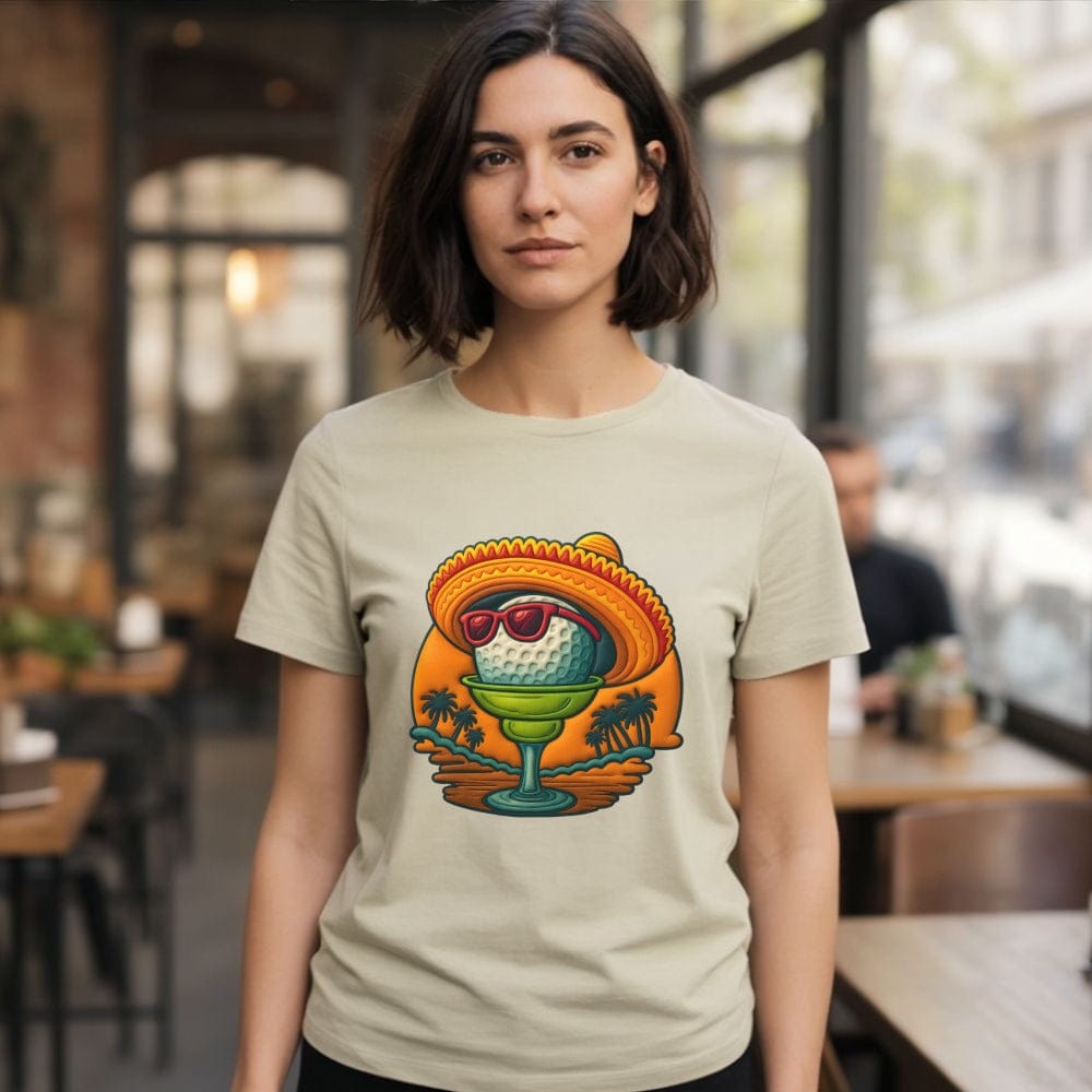 Golf Ball in Margarita Hat Graphic T-shirt