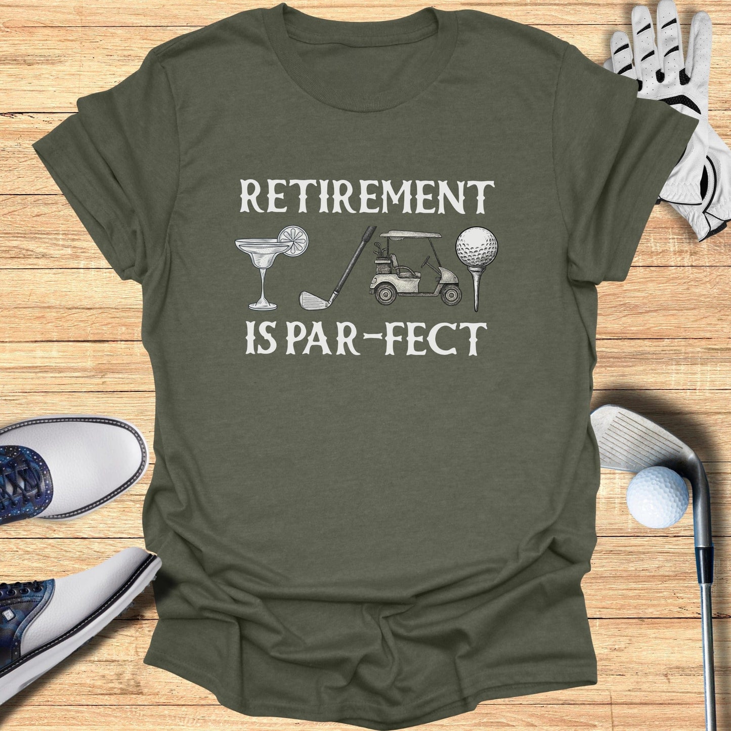 Retirement is Par-fect Golf Theme T-Shirt Product