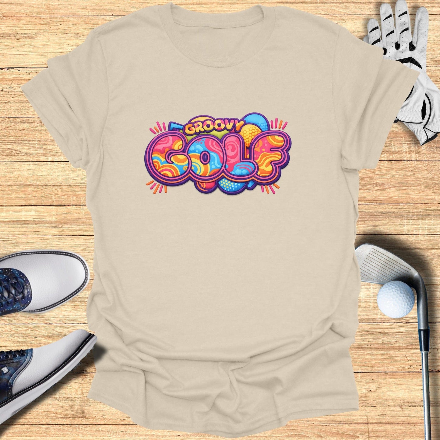 Groovy Golf Graphic Tee Perfect for Casual Days