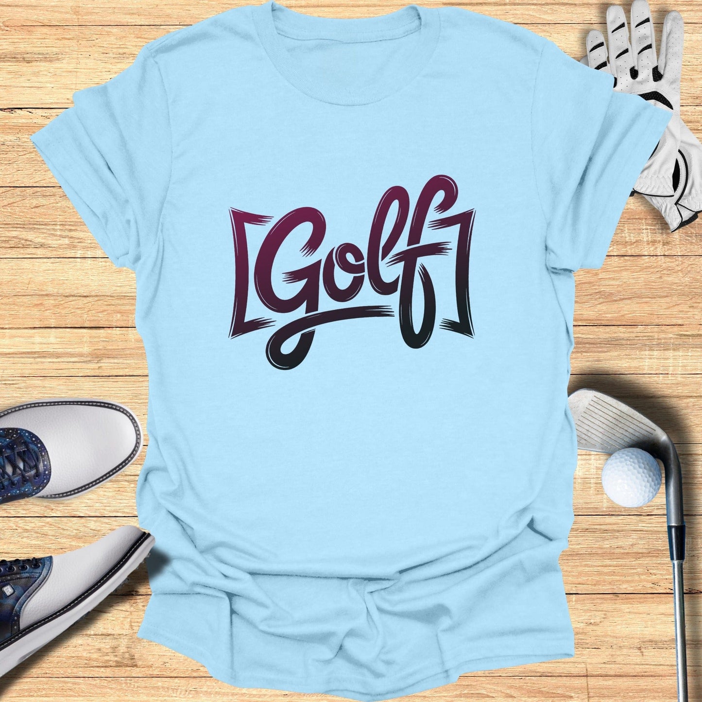 Golf Printed Casual T-shirt for Sports Enthusiasts