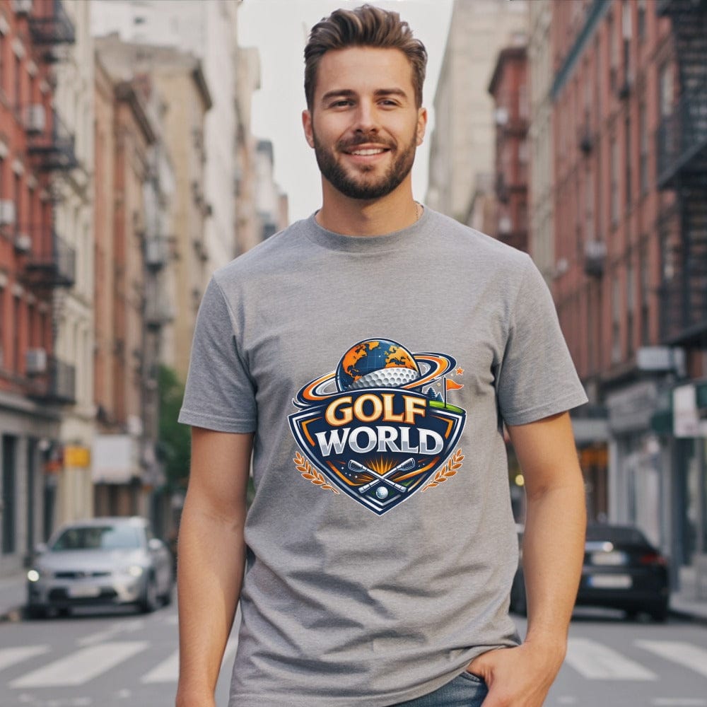 Stylish Golf World Graphic T-shirt for Enthusiasts
