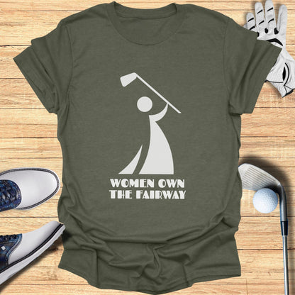 Women Own The Fairway Golf Enthusiast T-shirt
