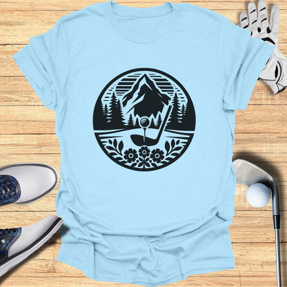 Scenic Golf Course Design Mens T-shirt