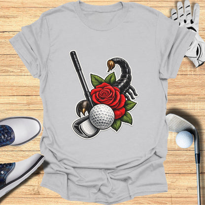 Scorpion Rose Golf Graphic Tee Shirt Product