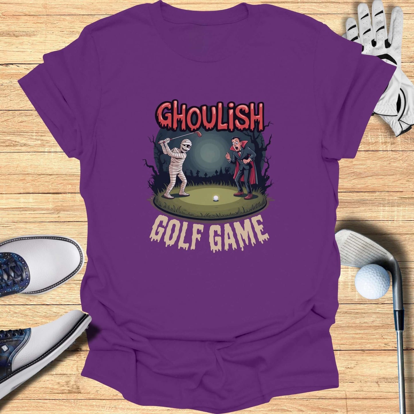 Ghoulish Golf Game T-Shirt - Funny Golf Tee by Swing Epic