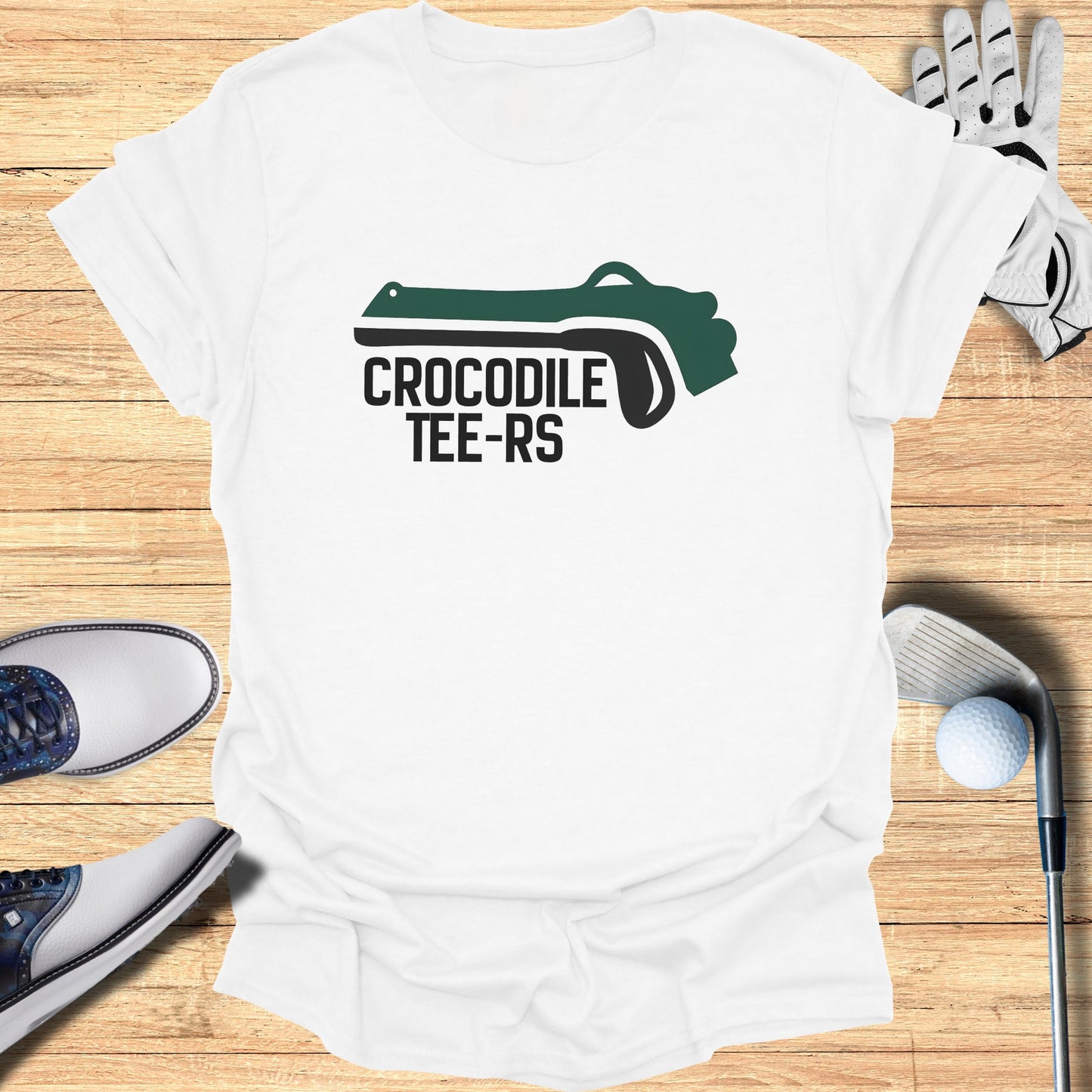 Crocodile Tee-Rs graphic print t-shirt for golfers